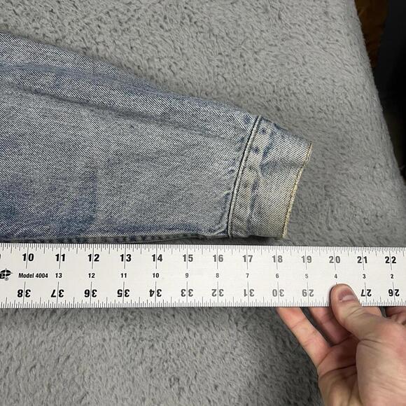 Vintage Levis Denim Jacket Harley Davidson Patch Distressed Men’s Size Large - Picture 11 of 16